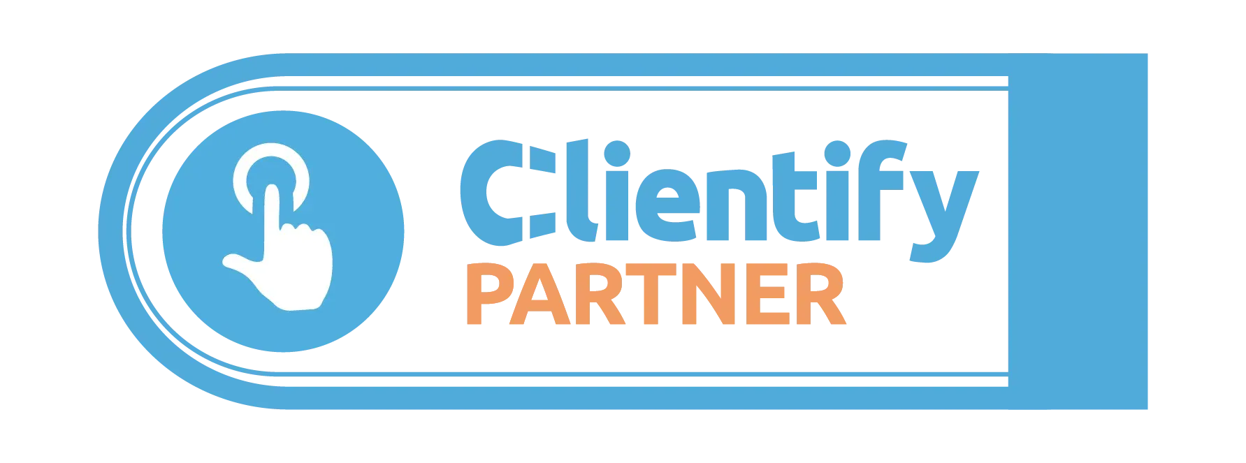 Sello Partner certificado de Clientify