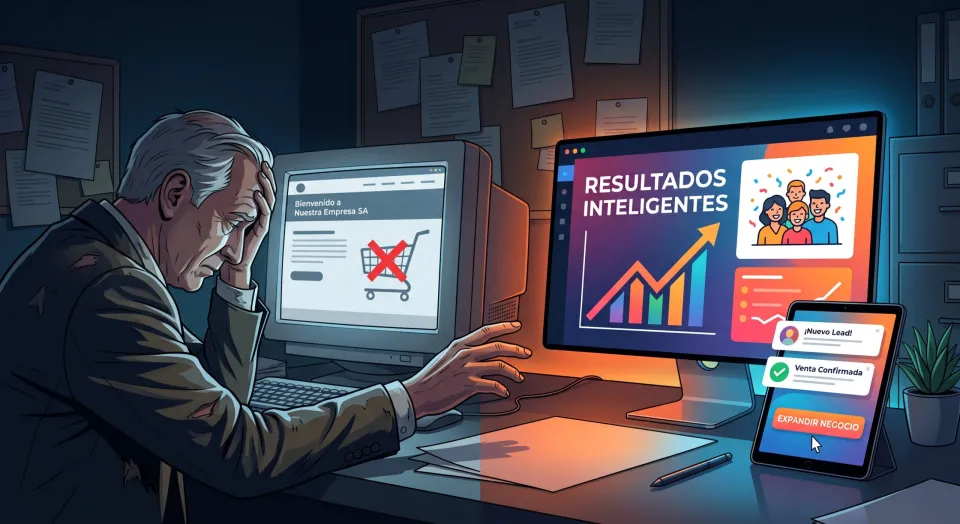 ¿Por qué mi página no cierra ventas? Web Corporativa vs. Web Inteligente